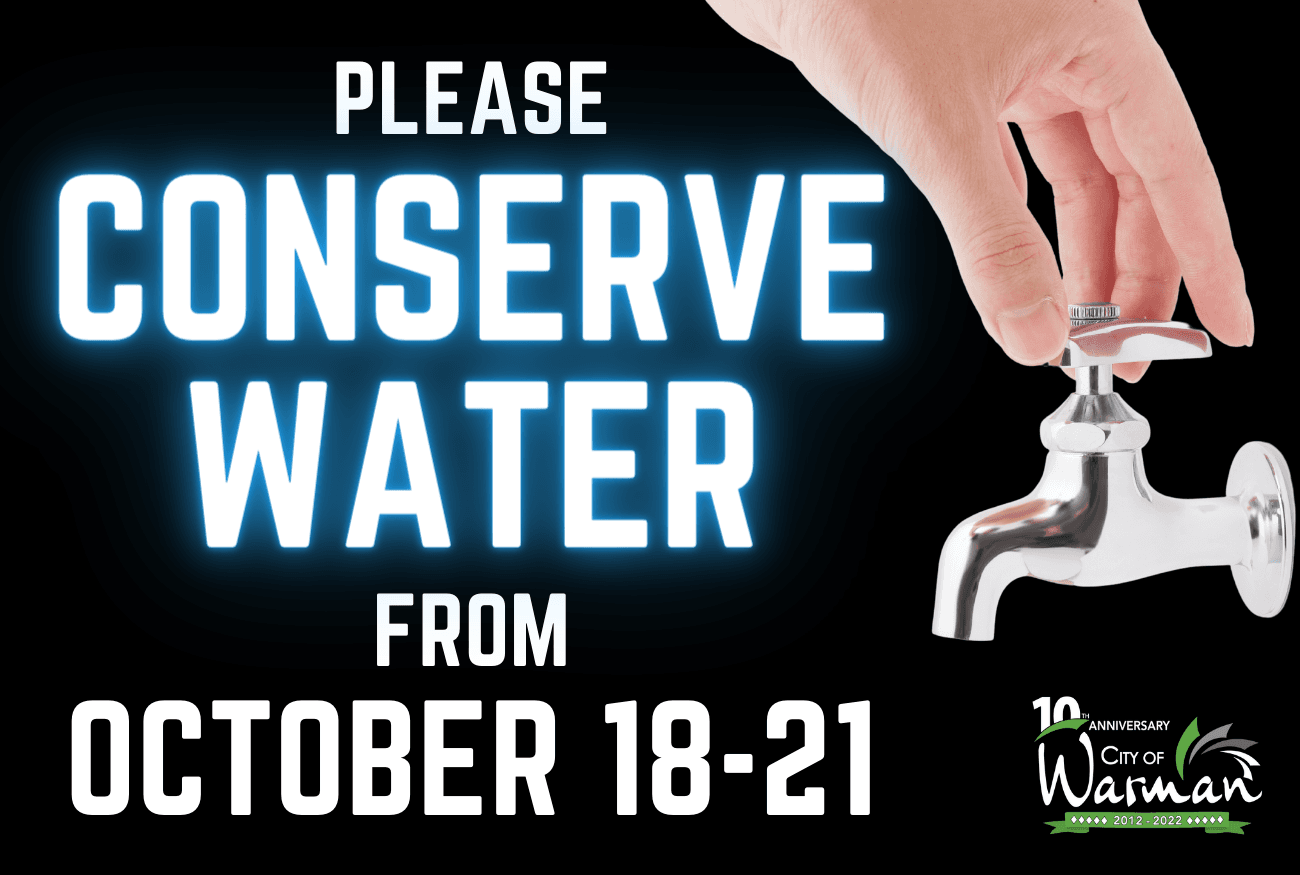 Conserve water oct 18-21